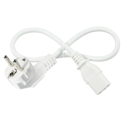 Plug-in de 3 pines da UE para o cabo de alimentação C13 da CEI - Cabo de alimentação europeu para computador, monitor, impressora, adaptador, 250V 10A