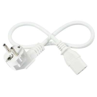 EU Schuko Plug to IEC C13 Power Cord 250V 10A Preto