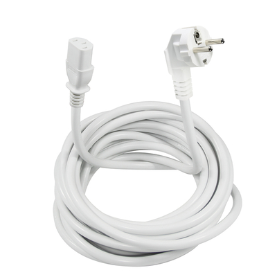Plug-in de 3 pines da UE para o cabo de alimentação C13 da CEI - Cabo de alimentação europeu para computador, monitor, impressora, adaptador, 250V 10A