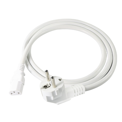 Plug-in de 3 pines da UE para o cabo de alimentação C13 da CEI - Cabo de alimentação europeu para computador, monitor, impressora, adaptador, 250V 10A