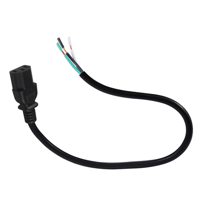 IEC C13 para cabo de alimentação com fio despojado 10A 250V para servidor PDU