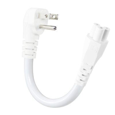NEMA 5-15P para IEC C5 Cloverleaf Power Cord 3-Prong US AC Cable para adaptador de computador portátil, notebook, impressora, 125V 10A