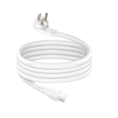 NEMA 5-15P para IEC C5 Cloverleaf Power Cord 3-Prong US AC Cable para adaptador de computador portátil, notebook, impressora, 125V 10A