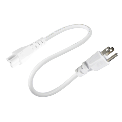 NEMA 5-15P para IEC C5 Cloverleaf Power Cord 3-Prong US AC Cable para adaptador de computador portátil, notebook, impressora, 125V 10A
