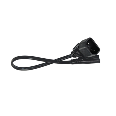 Right Angle C7 to C18 Power Cable-IEC AC Adapter Cord for Small Appliance, Monitor, Space-Saving Power Connection