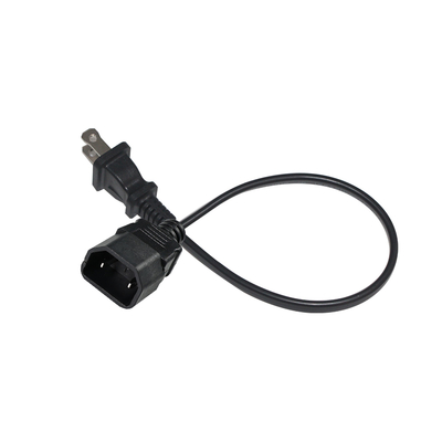 Right Angle C7 to C18 Power Cable-IEC AC Adapter Cord for Small Appliance, Monitor, Space-Saving Power Connection