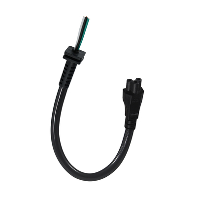 Cable de alimentação IEC C5 a SR com alívio de tensão para cablagem personalizada