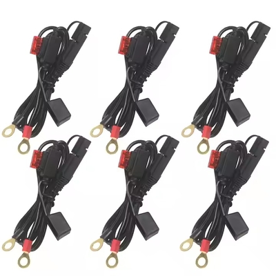 Cabo de bateria com terminal SAE para anel e fusível em linha 12V
