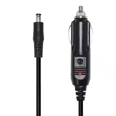 Cabo de alimentação de isqueiro de carro de 12V para DC5521 para câmera de painel GPS