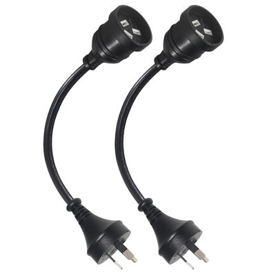 SAA Certificado AU 3Pin Corda de Extensão de Potência de Homem para Mulher