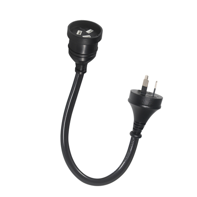 Universal 3 Pin Austrália Aus Nzs Plug Cable de computador macho para fêmea cabo elétrico