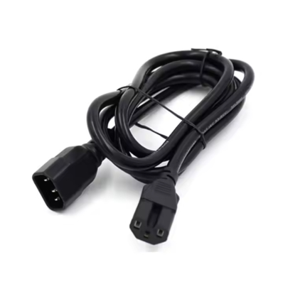 Cabo de alimentação C14 a C15 da norma IEC, cabo de alta temperatura 250V 10A de homem para mulher para servidor, rede, PDU, caldeira