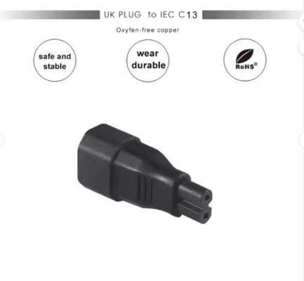 Adaptador de alimentação C14 a C7 para PC portátil PS2