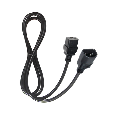 IEC C19 a C14 Cabo de alimentação 18-14AWG PVC Jacket