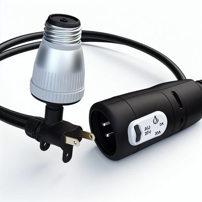 E26 resistente à água Porta-lâmpadas Cabo de alimentação AU Plug com 303 Switch para iluminação interior/exterior 250V 10A