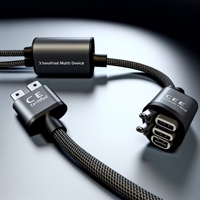 Cable de carregamento USB 3 em 1 com carregamento rápido de 15W