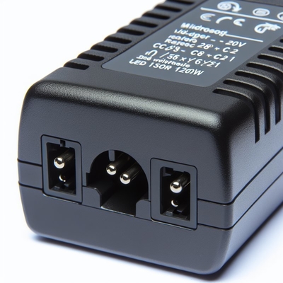 Adaptador de energia para desktop de 120W, 100-240V AC, com entrada C14 C8 C6