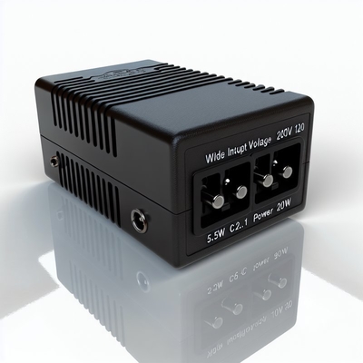 Adaptador de energia para desktop de 120W, 100-240V AC, com entrada C14 C8 C6