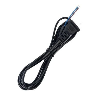 NEMA 1-15P 2 pontas não polarizadas para cabo de alimentação de ponta despojado para aplicações de energia personalizadas