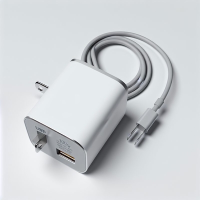 Carregador de parede GaN 100W com USB-C duplo e USB-A, plugue dos EUA