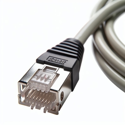 50 pines macho RJ21 ângulo direito conector de telco cabo blindado