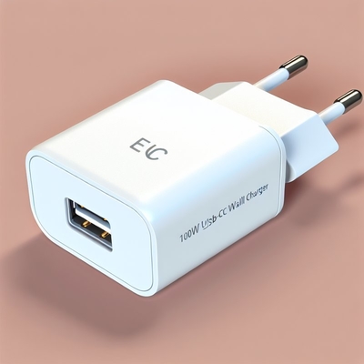 Carregador de parede USB-C da UE de 100 W para computadores portáteis e dispositivos móveis
