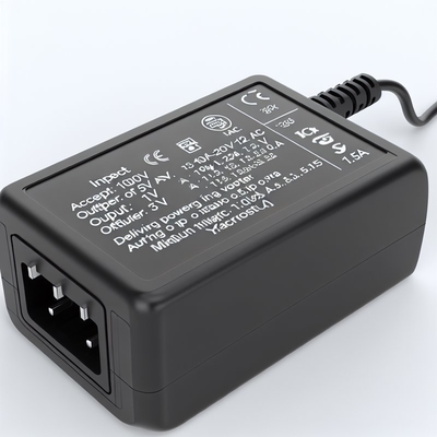 Adaptador de fonte de alimentação AC para DC 100-240V 5V 12V 1A 2A com proteções de segurança