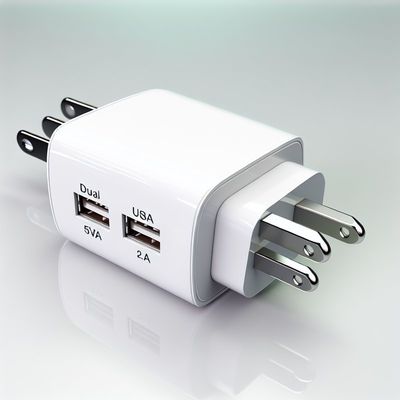 Carregador de Parede SA Plug Dual USB-A 5V 2.4A para Dispositivos Móveis