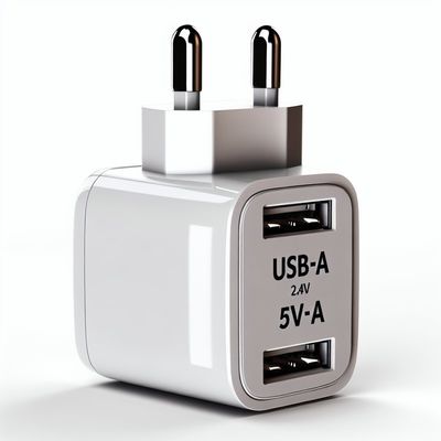 Carregador de Parede SA Plug Dual USB-A 5V 2.4A para Dispositivos Móveis