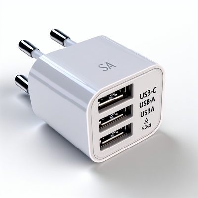 Carregador USB SA com portas USB-C e USB-A 5V 3.4A