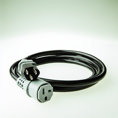 Cabo de alimentação CA NEMA 5-15 para IEC C15 16AWG-18AWG para computadores