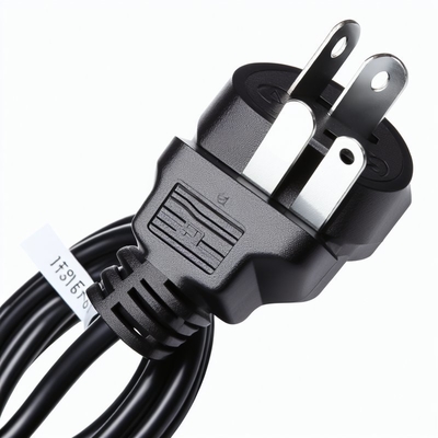 Cabo de alimentação NEMA 5-15P para 5-15R 1FT 2FT para fonte de alimentação de PC