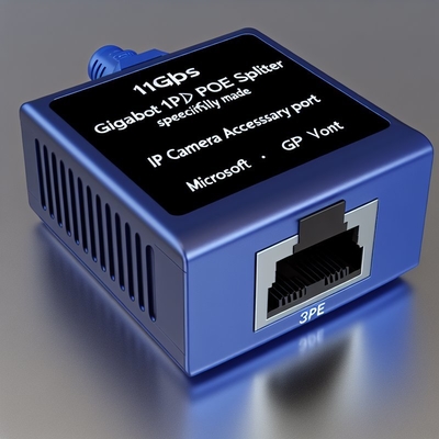Adaptador Splitter PoE Gigabit 12V para Câmeras IP IEEE 802.3af/at