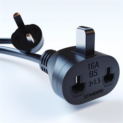 Cabo de alimentação UK BS1363 com conector IEC C5 Fusível 3A 250V
