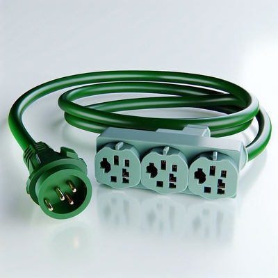 NEMA 5-15P para 5-15R cabo de alimentação 3 tomadas 1M US Plug