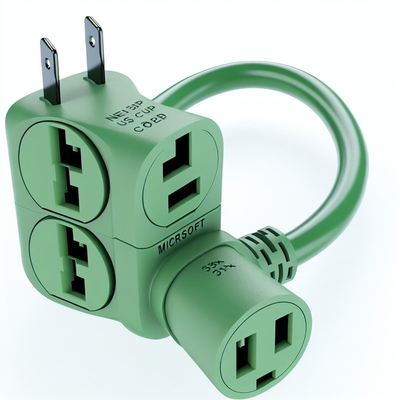 NEMA 5-15P para 5-15R cabo de alimentação 3 tomadas 1M US Plug