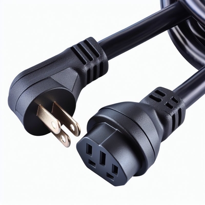 NEMA 5-15P para IEC C5 Cordão de alimentação 14AWG 250V 16A Preto