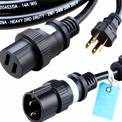 Cabo de alimentação de C19 a C20 20A cabo de PVC de 250V 0,8M