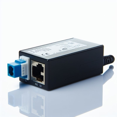 UK Plug 24V 1A POE Injector com 2 portas RJ45 para câmera IP