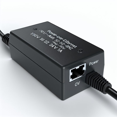 24V 0.5A 12V 1A POE Injector Adaptador para CCTV IP Camera