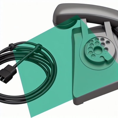 Cable telefónico RJ9 RJ11 RJ12 4P4C 28AWG PVC personalizado