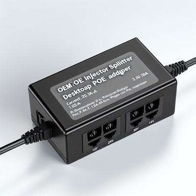 Divisor Injetor POE 48V com 2 Portas Ethernet 10/100/1000Mbps