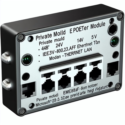 48V a 24V 12V 5V POE Splitter com 2 portas RJ45 1Gbps