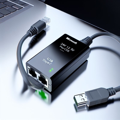 Divisor POE de 48V para 24V 12V 5V com Conector RJ45 1Gbps