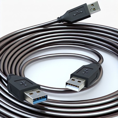 Cabo de extensão USB 2.0 Macho para Fêmea de 5m com Cobre Estanhado