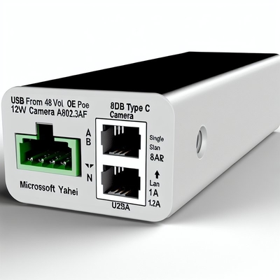 Divisor POE 48V para 12V IEEE802.3af com RJ45 e Cabo DC