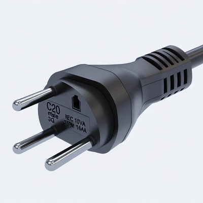 Cabo de alimentação C20 para IEC C19 250V 10A H05VV-F 3G