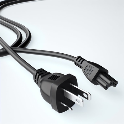 NEMA5-15P a C13 Cordão de alimentação AC 1,8m Preto Branco 7A-15A