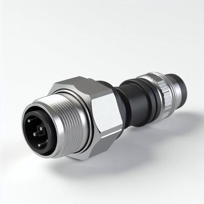 M12 IP67 Conector à prova d'água 3Pin Cabo de iluminação LED de macho para fêmea