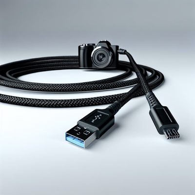 Cabo USB 2.0 Preto para Micro USB 1m 1,5m Transferência de Dados Carregamento